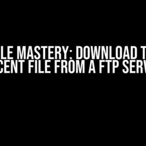 Batch File Mastery: Download the Most Recent File from a FTP Server