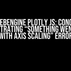 Qt6 QWebEngine Plotly js: Conquering the Frustrating “Something Went Wrong with Axis Scaling” Error