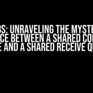 Verbs: Unraveling the Mystery – Difference between a Shared Completion Queue and a Shared Receive Queue?